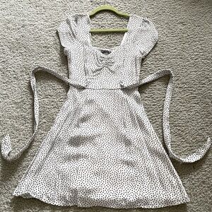 Abercrombie & Fitch white polka dot dress size XS